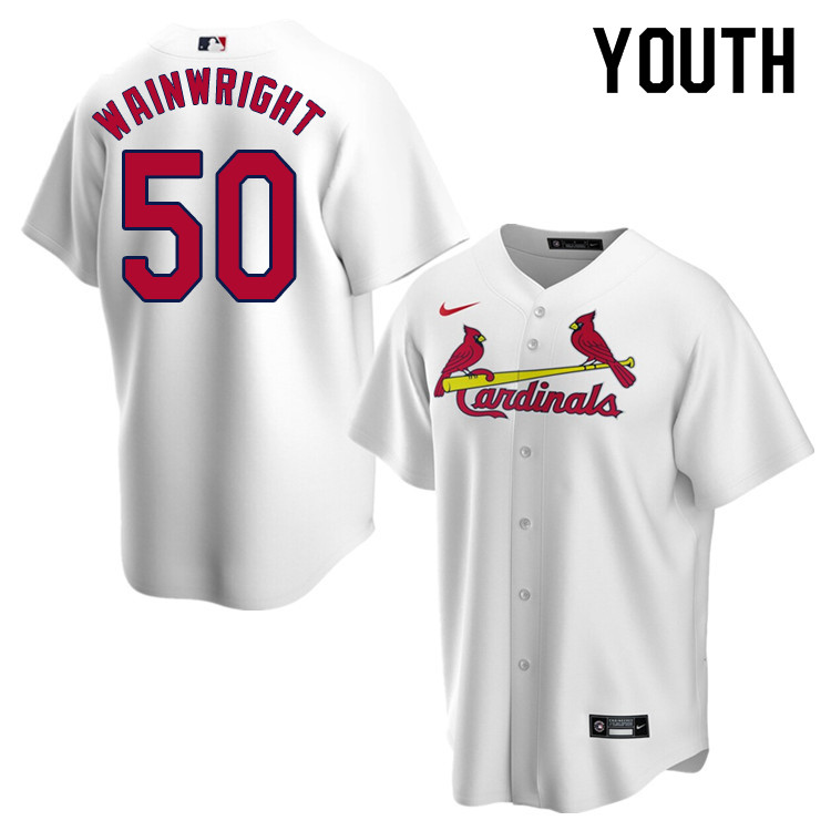 Nike Youth #50 Adam Wainwright St.Louis Cardinals Baseball Jerseys Sale-White